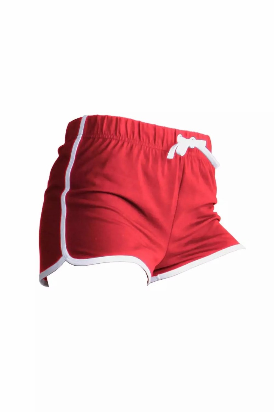 Bottoms * | Skinni Fit Womens/Ladies Retro Training/Fitness Sports Shorts ( ) Red/ White