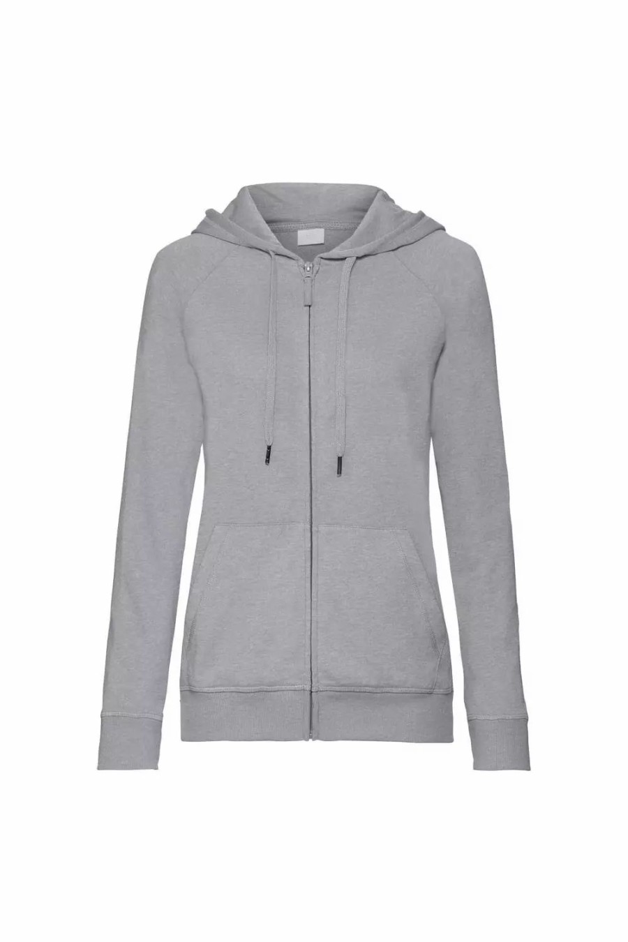 Sweatshirts & Sweaters * | Russell Womens/Ladies Hd Zip Hooded Sweatshirt ( ) Silver Marl