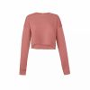 Sweatshirts & Sweaters * | Bella + Canvas Ella + Canvas Ladies Cropped Sweatshirt Mauve