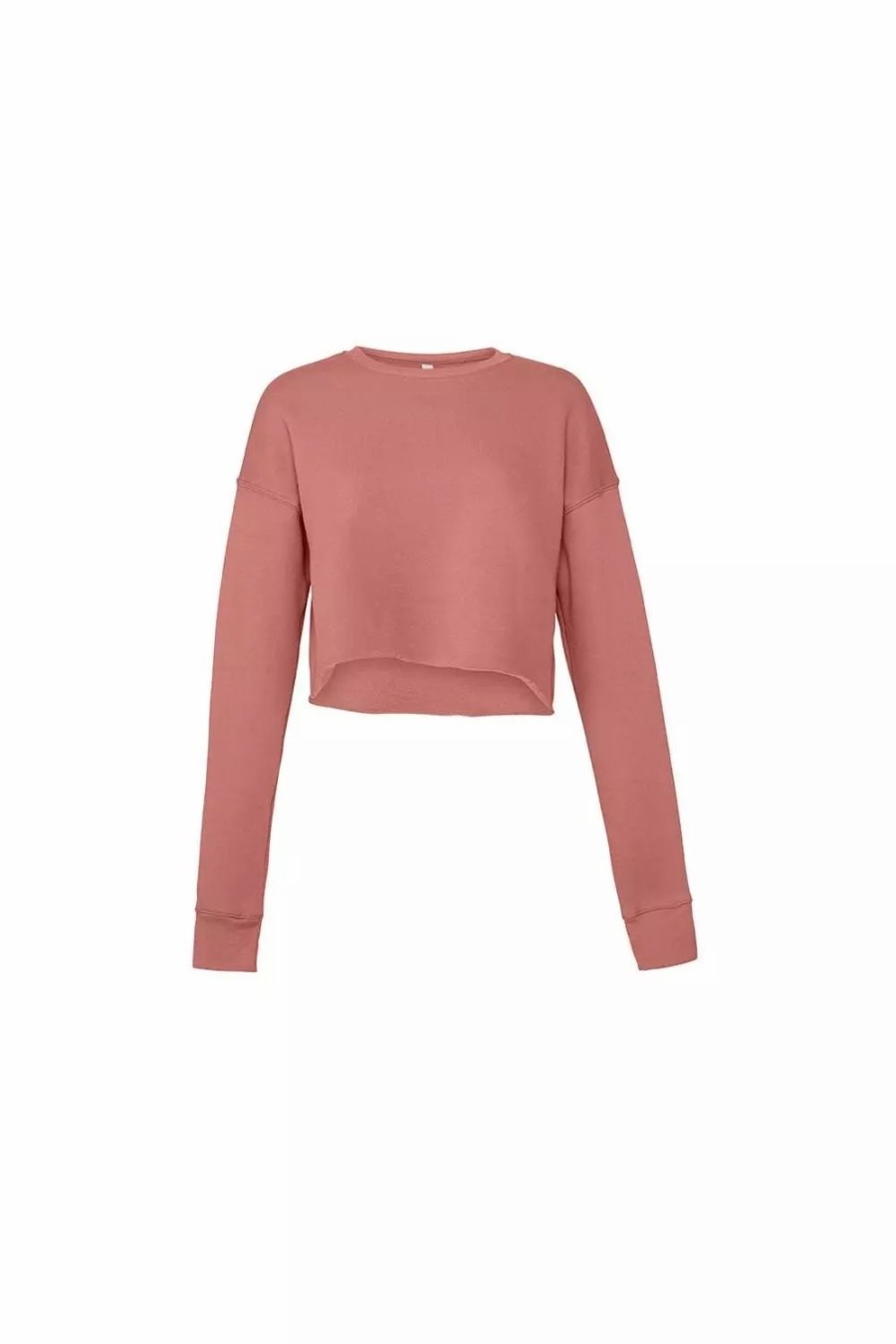 Sweatshirts & Sweaters * | Bella + Canvas Ella + Canvas Ladies Cropped Sweatshirt Mauve