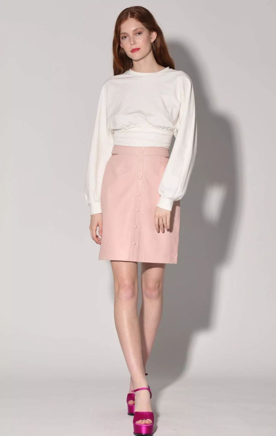 Skirts * | Walter Baker Viola Skirt, Leather Ballet