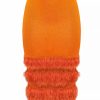 Skirts * | Andreeva Golden Poppy Knit Skirt With Handmade Knit Details Orange