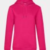 Sweatshirts & Sweaters * | B&C B&C Womens/Ladies Queen Hoody Magenta Pink