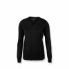 Sweatshirts & Sweaters * | Nimbus Womens/Ladies Ashbury Knitted V Neck Sweater ( ) Black