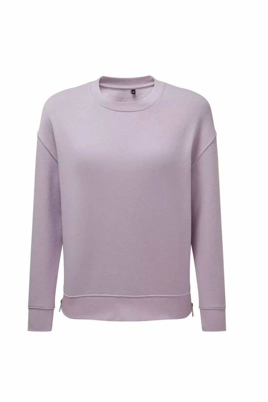 Sweatshirts & Sweaters * | Tridri Women Recycled Zipped Sweatshirt Lilac