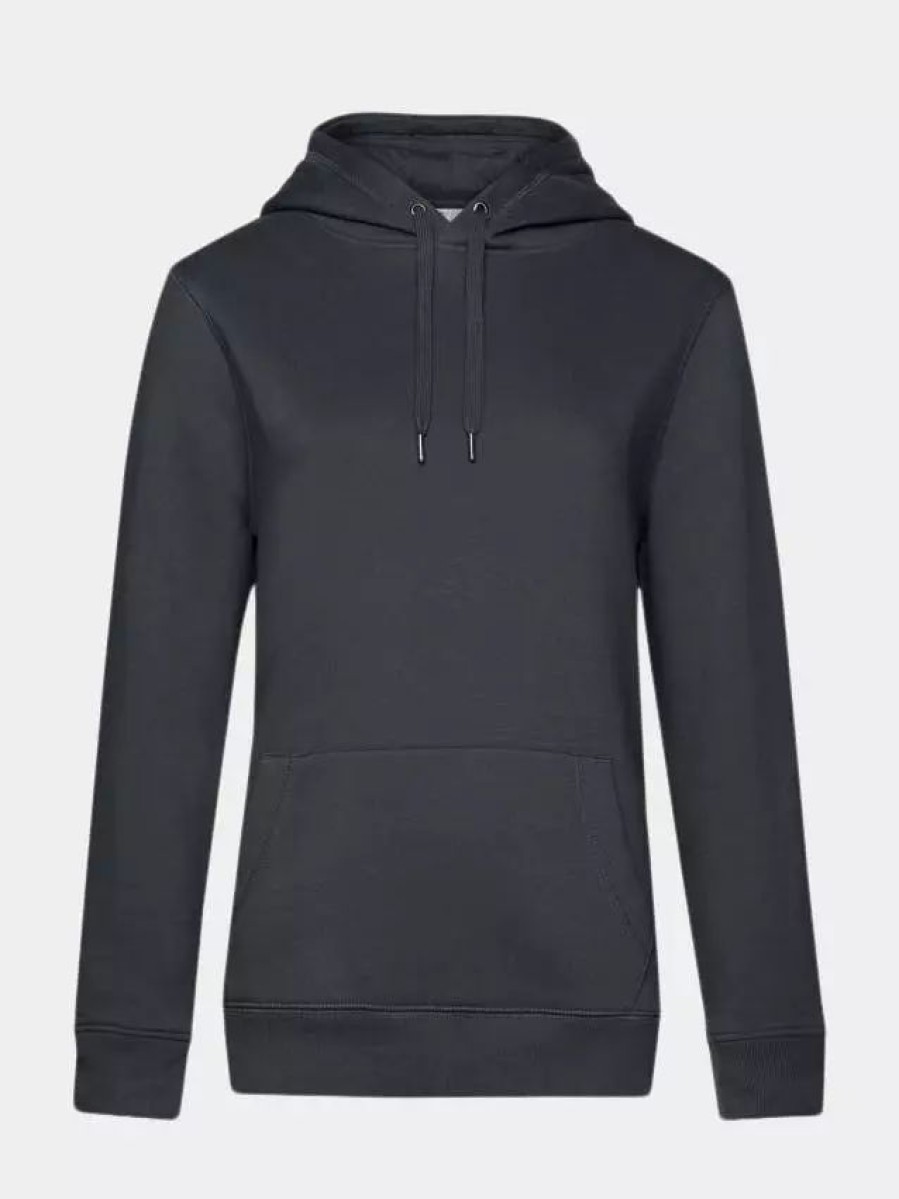 Sweatshirts & Sweaters * | B&C B&C Womens/Ladies Queen Hoody Asphalt