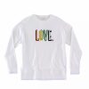 Sweatshirts & Sweaters * | Shiraleah "Love" Sweatshirt White