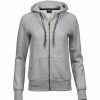 Sweatshirts & Sweaters * | Tee Jays Womens/Ladies Fashion Zip Hoodie ( ) Heather Gray