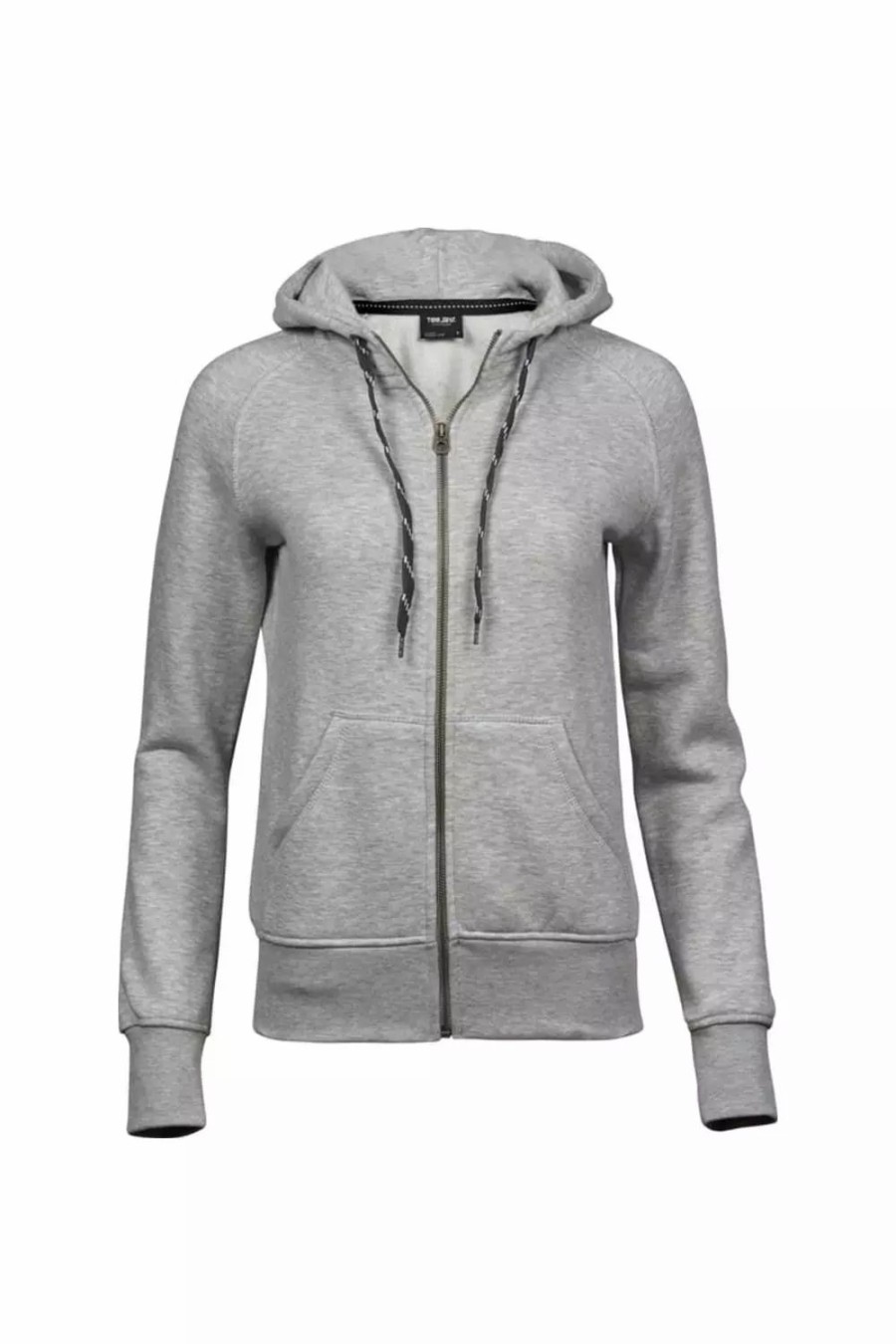 Sweatshirts & Sweaters * | Tee Jays Womens/Ladies Fashion Zip Hoodie ( ) Heather Gray