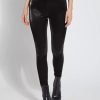 Bottoms * | Lysse Matilda Patent Foil Legging Black Mirror