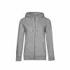 Sweatshirts & Sweaters * | B&C B&C Womens/Ladies Queen Hoodie Gray Heather