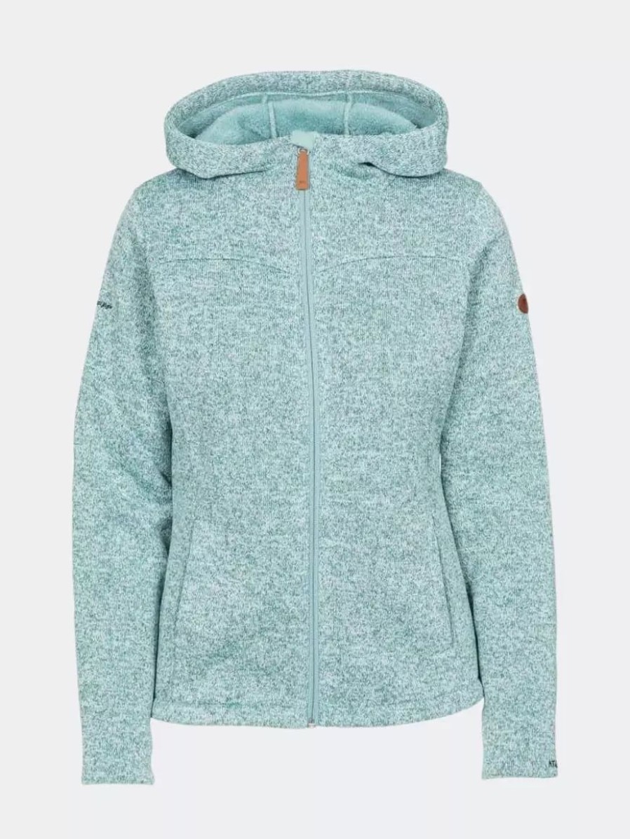 Sweatshirts & Sweaters * | Trespass Womens/Ladies Teesta Fleece Hoodie Aquamarine