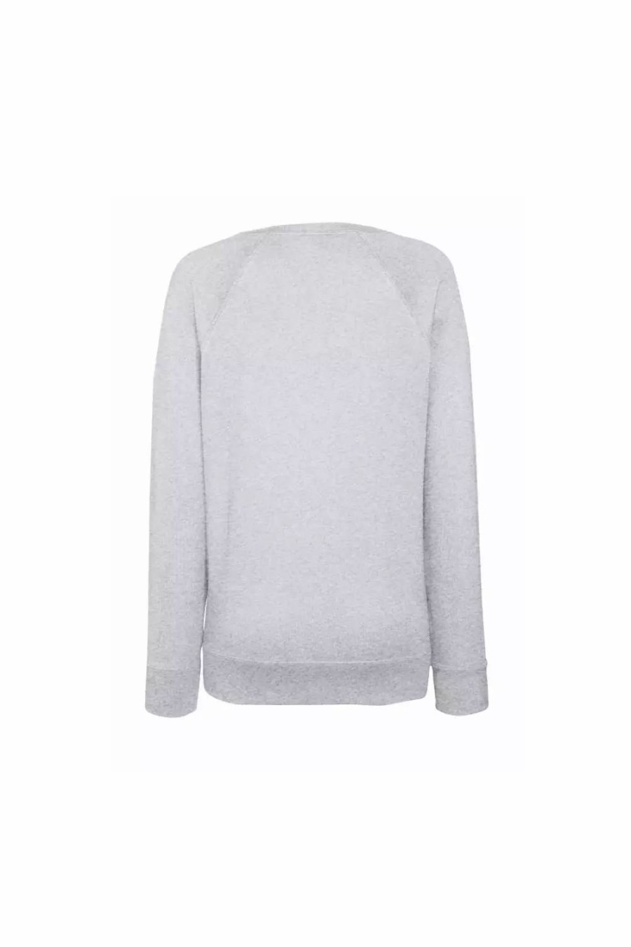 Sweatshirts & Sweaters * | Of The Loom Fruit Of The Loom Ladies Fitted Lightweight Raglan Sweatshirt (240 Gsm) ( ) Heather Grey