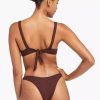 Swimwear * | Vitamin A California High Leg Chocolate Ecorib