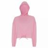 Sweatshirts & Sweaters * | Tridri Womens/Ladies Cropped Oversize Hoodie Light Pink