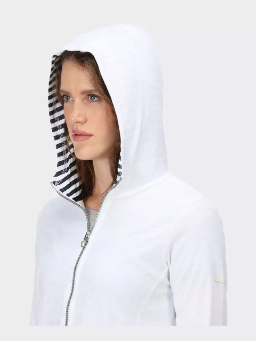 Sweatshirts & Sweaters * | Regatta Womens/Ladies Bayarma Full Zip Hoodie White