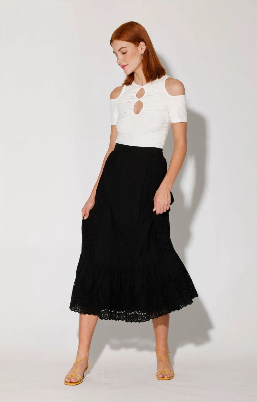 Bottoms * | Walter Baker Hilani Skirt Samba Eyelet