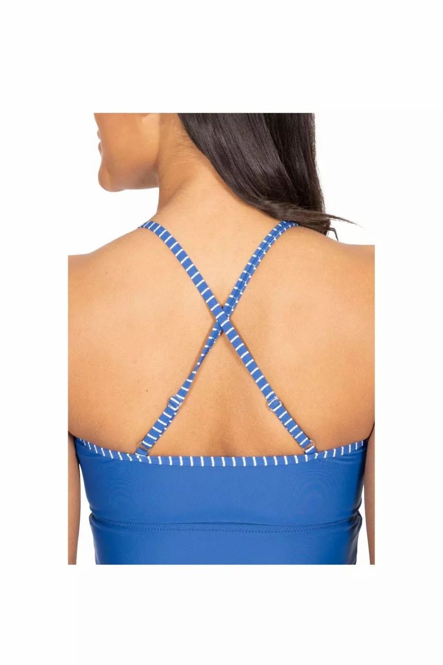 Swimwear * | Trespass Womens/Ladies Martha Tankini Top ( ) Blue Moon Stripe