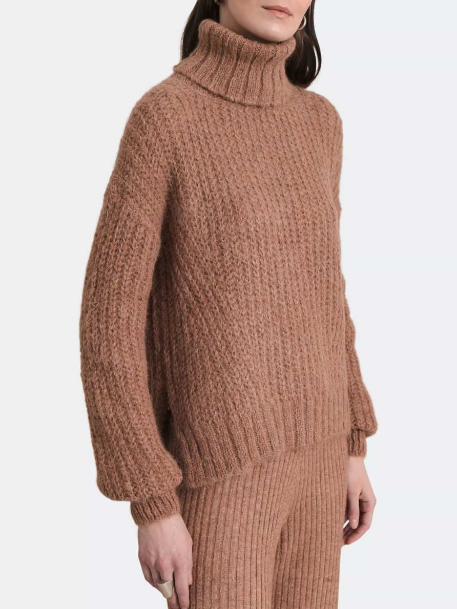 Sweatshirts & Sweaters * | Eleven Six Ali Sweater Camel