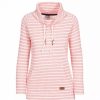 Sweatshirts & Sweaters * | Trespass Womens Cheery Striped Pull Over ( ) Peach