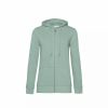 Sweatshirts & Sweaters * | B&C B&C Womens/Ladies Organic Hoodie ( ) Sage Green