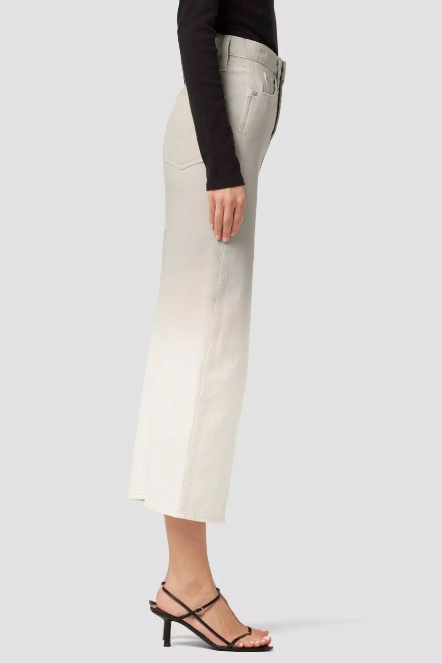 Bottoms * | Hudson Jeans Igh-Rise Reconstructed Pencil Skirt Peyote Dip Dye