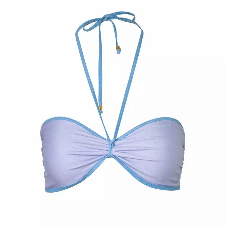 Swimwear * | Mola Mola Blue Bell Picnic Carina Top Multi Color