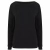 Sweatshirts & Sweaters * | Skinni Fit Ladies/Womens Slounge Sweatshirt ( ) Black