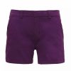 Bottoms * | Asquith & Fox Womens/Ladies Classic Fit Shorts ( ) Purple