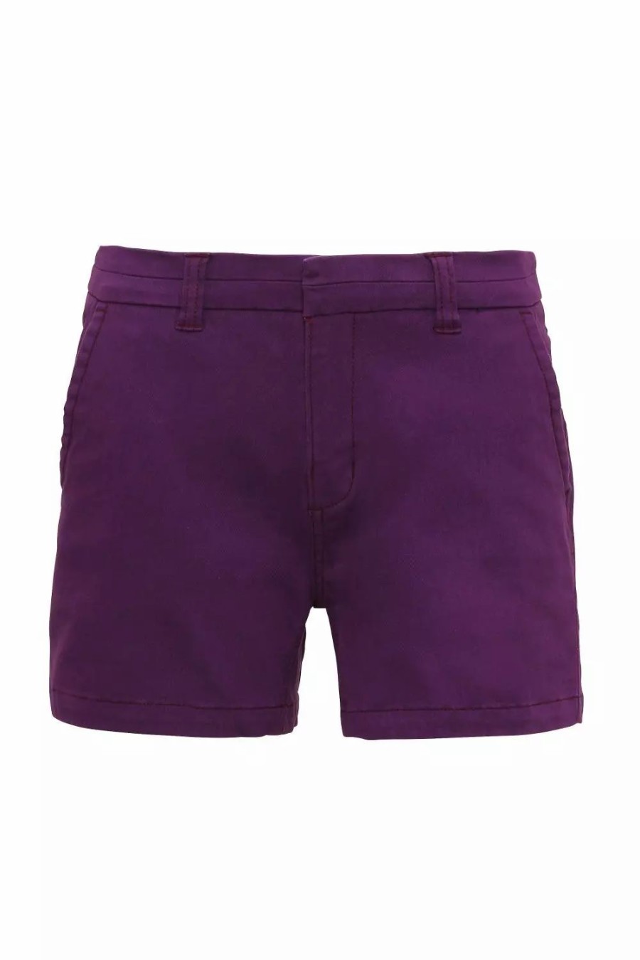 Bottoms * | Asquith & Fox Womens/Ladies Classic Fit Shorts ( ) Purple