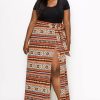 Skirts * | Livd Tribal Wrap Maxi Skirt Rust