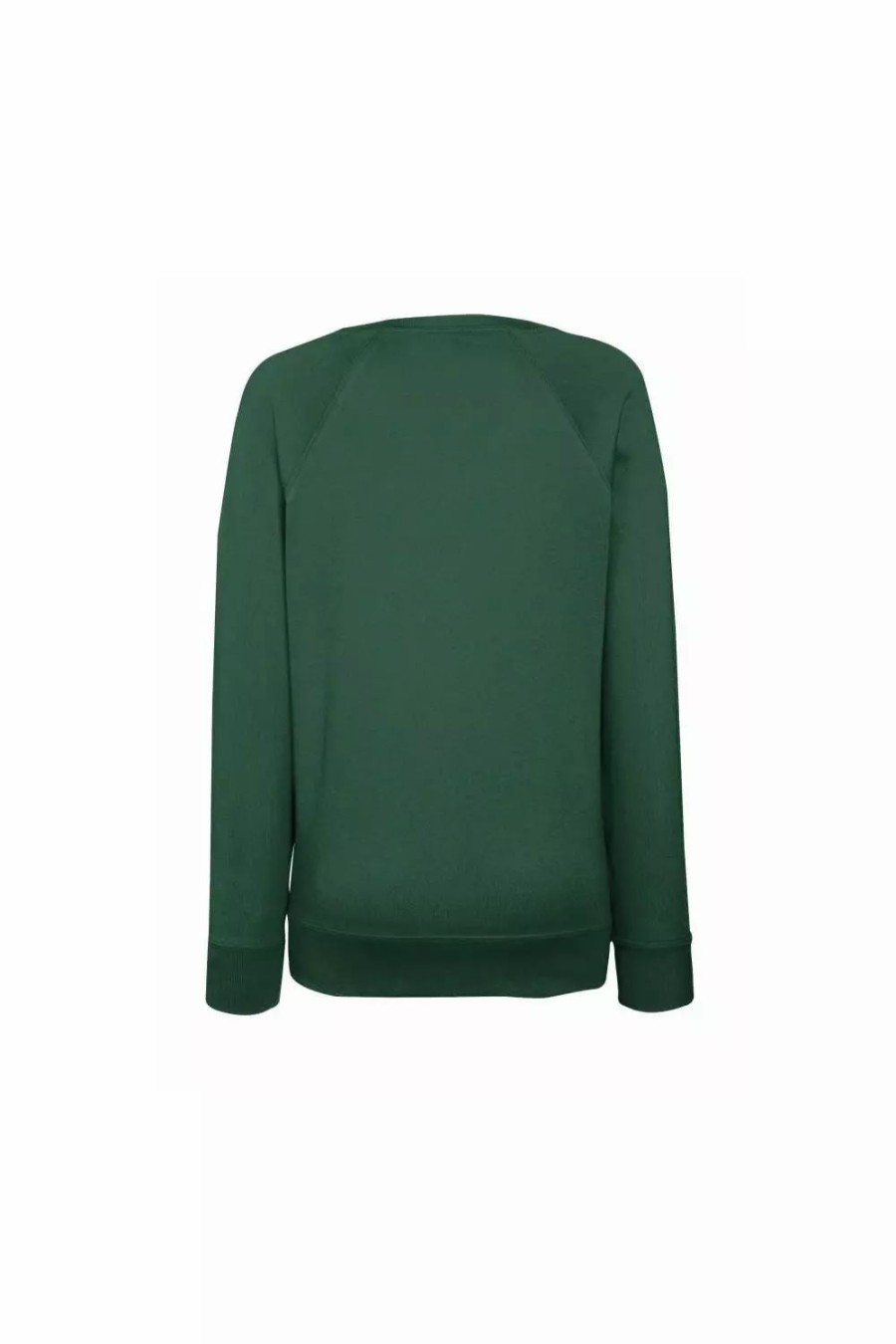 Sweatshirts & Sweaters * | Of The Loom Fruit Of The Loom Ladies Fitted Lightweight Raglan Sweatshirt (240 Gsm) Bottle Green