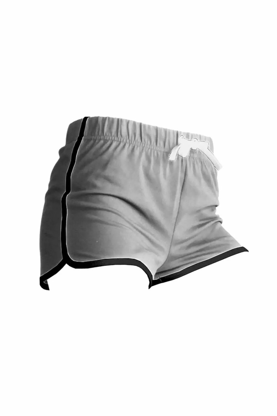 Bottoms * | Skinni Fit Womens/Ladies Retro Training/Fitness Sports Shorts ( ) Heather Gray/ Black