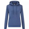 Sweatshirts & Sweaters * | Of The Loom Fruit Of The Loom Ladies Lady Fit Hooded Sweatshirt / Hoodie ( ) Heather Royal