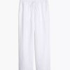 Bottoms * | Onia Drawstring Linen Pant White