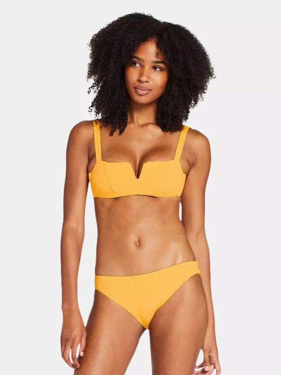 Swimwear * | Vitamin A Kaya Top Iced Mango Ecorib