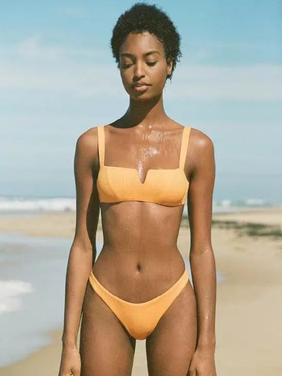 Swimwear * | Vitamin A Kaya Top Iced Mango Ecorib