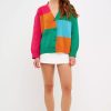 Sweatshirts & Sweaters * | Grey Lab Abstract Colorblock Cardigan Multi