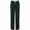 Bottoms * | Skinni Fit Fit Womens/Ladies Tartan Lounge Pants ( ) Navy/Green Check