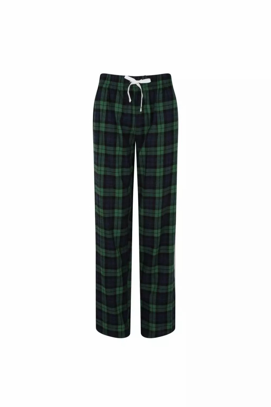 Bottoms * | Skinni Fit Fit Womens/Ladies Tartan Lounge Pants ( ) Navy/Green Check