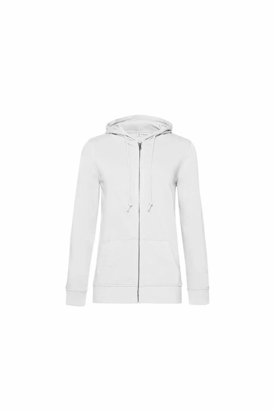 Sweatshirts & Sweaters * | B&C Womens/Ladies Organic Hoodie White