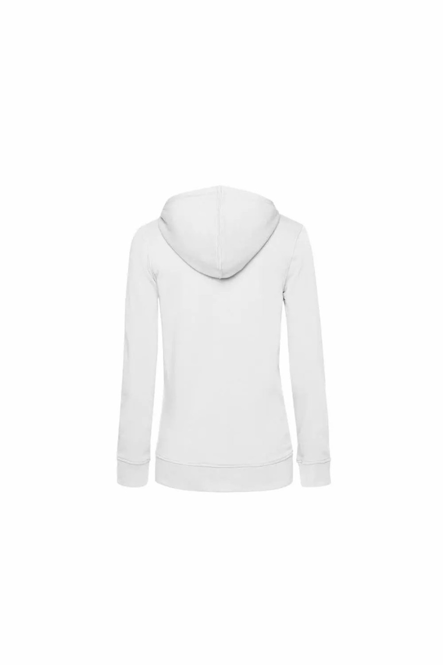 Sweatshirts & Sweaters * | B&C Womens/Ladies Organic Hoodie White