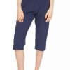 Bottoms * | Trespass Womens/Ladies Recognise Long Shorts Navy