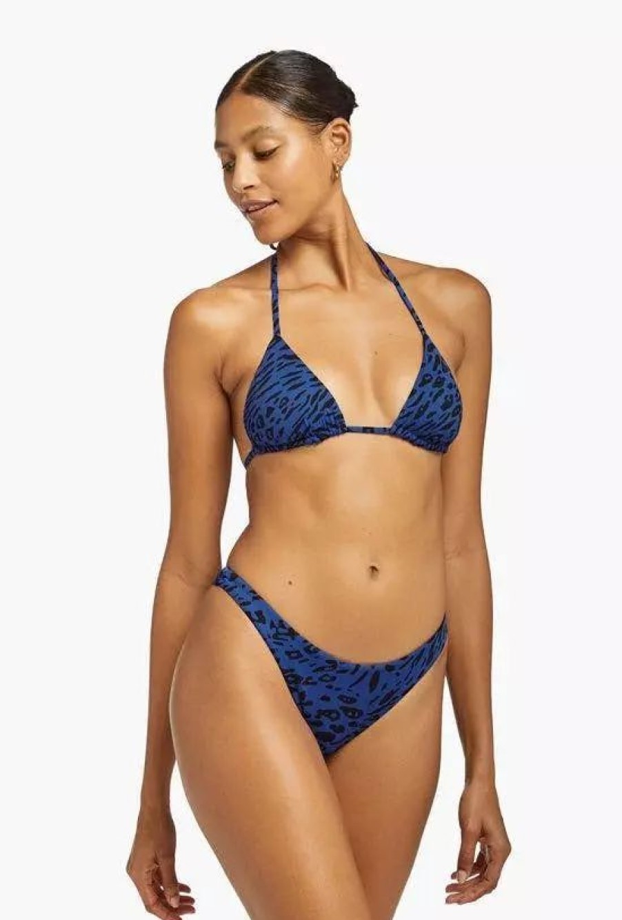 Swimwear * | Vitamin A California High Leg Sea Leopard