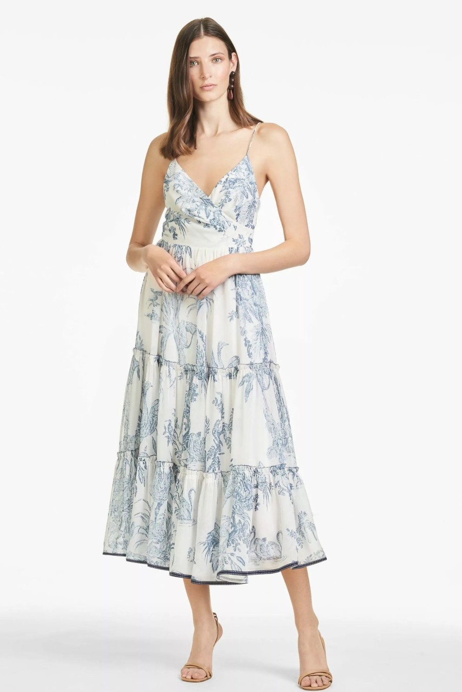 Dresses * | Sachin & Babi Dalia Dress Grey/Ivory Toile Print