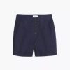 Bottoms * | Onia Linen Boyfriend Short Deep Navy