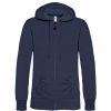 Sweatshirts & Sweaters * | B&C B&C Wonder Women Full Zip Hooded Sweatshirt / Hoodie ( ) Navy Blue