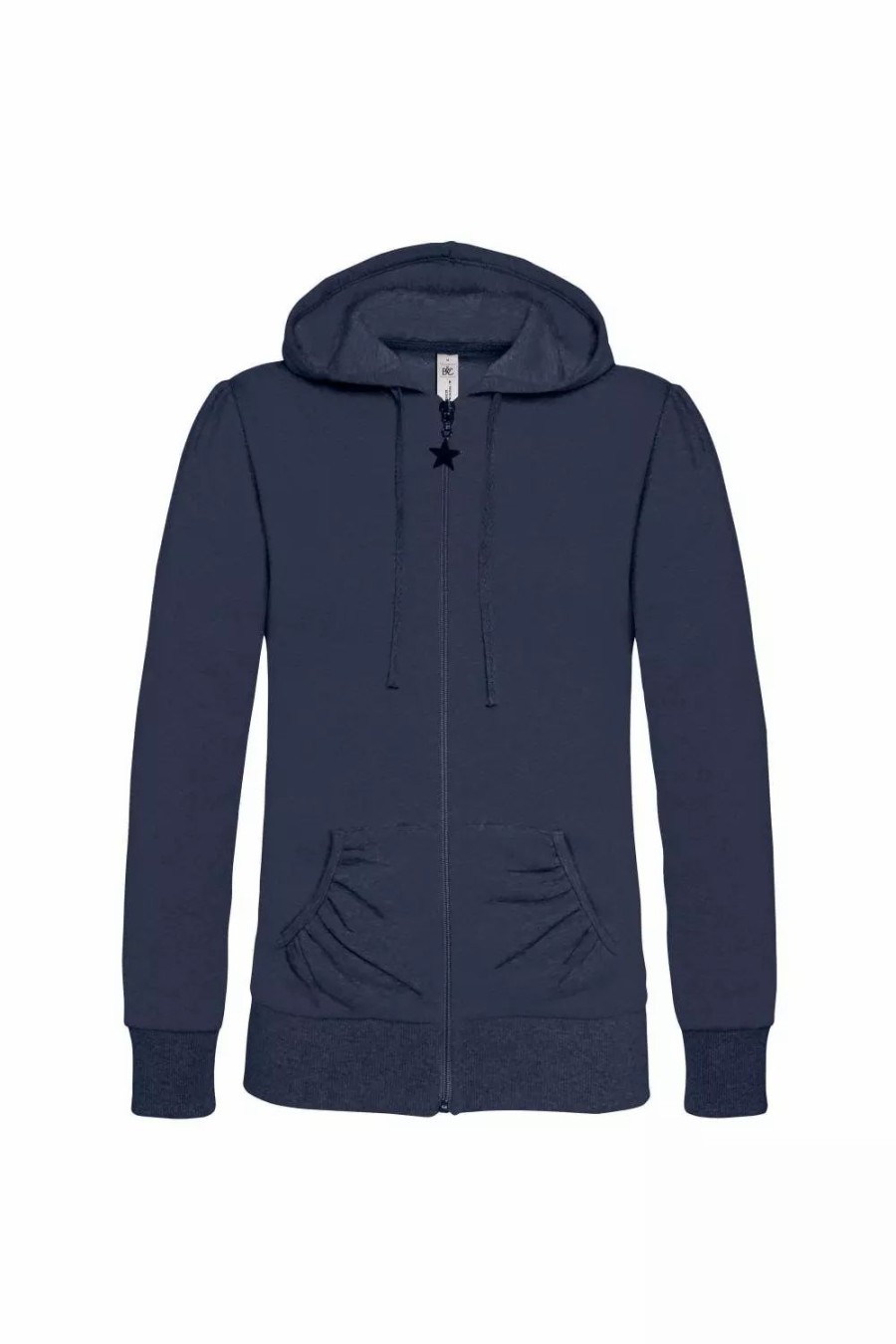 Sweatshirts & Sweaters * | B&C B&C Wonder Women Full Zip Hooded Sweatshirt / Hoodie ( ) Navy Blue