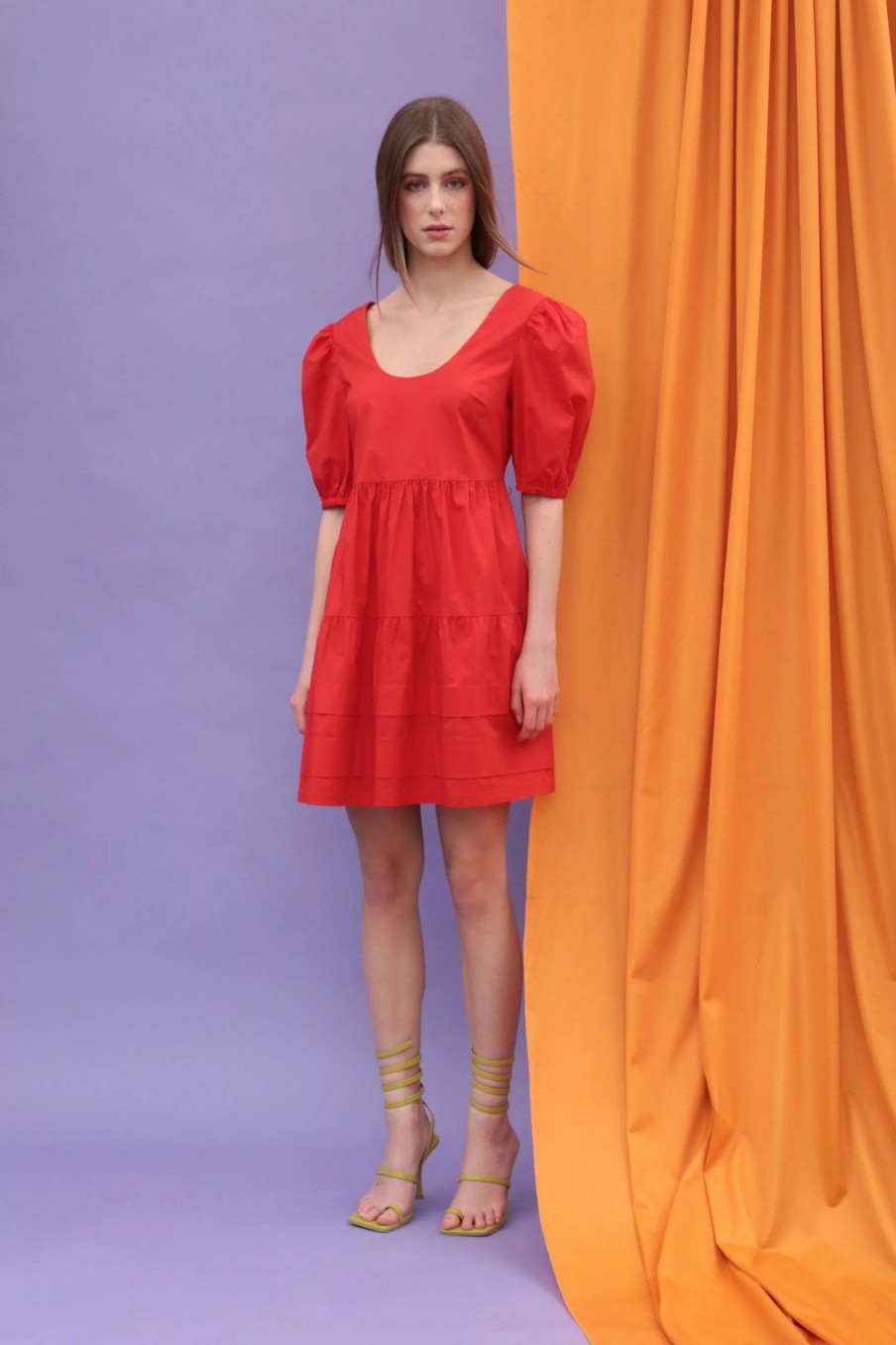 Dresses * | Donna Morgan Irena Dress Tomato