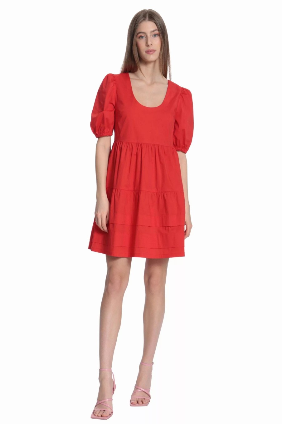 Dresses * | Donna Morgan Irena Dress Tomato